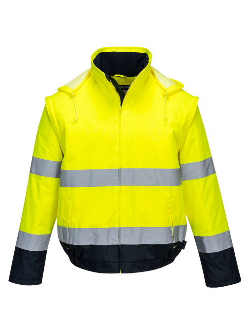 C464 - Jachetă bomber Hi-Vis 2 în 1, Contrast Essential Lite Bomber - Img 1