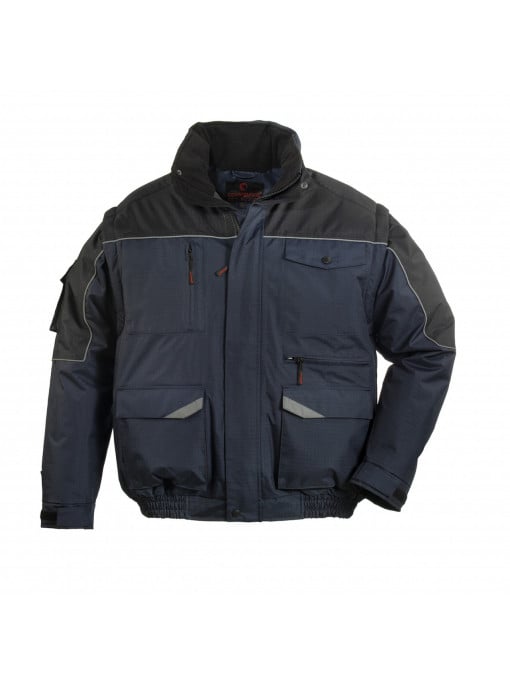 Jacheta Ripstop 2 în 1, bleumarin/negru