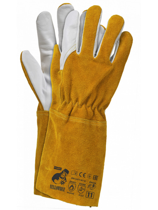 Manusi de protectie pentru sudura YELLOWBEE, 12/set