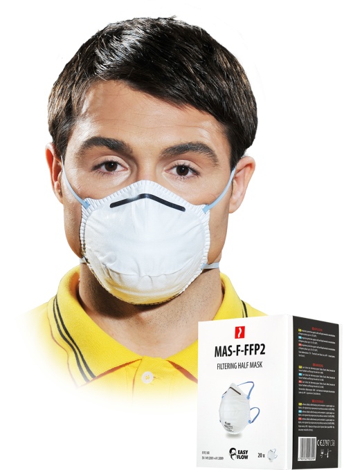 Semimasca de protectie fara supapa MAS-F-FFP2, 20/set