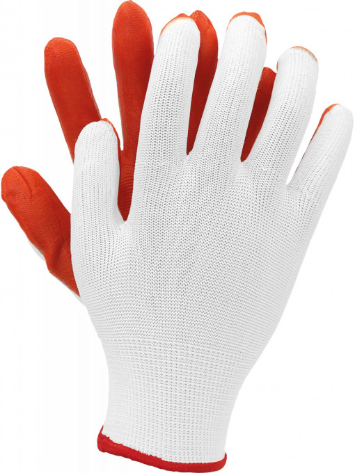 Manusi de lucru acoperite cu latex OX-LATUA WP, 240 perechi