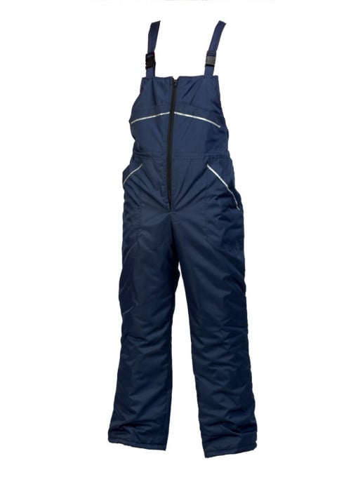 Pantaloni cu pieptar Everest, de iarna, bleumarin