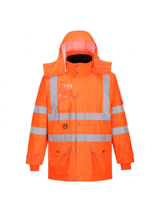 RT27 - Jachetă de trafic în respirabilă Hi-Vis 7-in-1