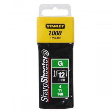 Capse Stanley 1-TRA708T Tip G, 12 mm, otel galvanizat, 1000 bucati