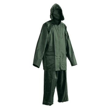 Costum impermeabil de ploaie PS003, 2 piese, jacheta cu gluga si pantaloni