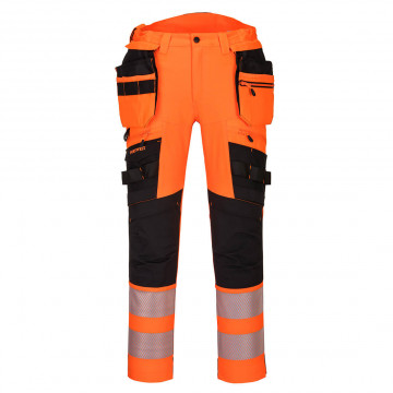 DX442 - Pantaloni de buzunar cu toc detașabil DX4 Hi-Vis Hi-Vis Holster detașabil