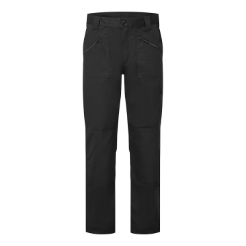 ES887 - Pantaloni de lucru Action ES887 din policoton, pentru barbati, cu buzunare pentru genunchiere, constructii si logistica