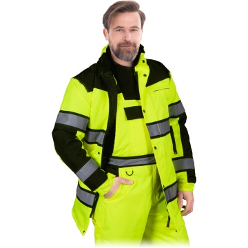 Jacheta de lucru MILLING lunga pentru barbati, Hi-ViS, impermeabila, termoizolanta - Img 2
