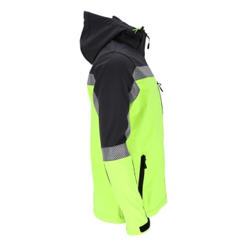 Jacheta de lucru softshell Pirol, captuseala fleece, gluga detasabila, elemente reflectorizante - Img 8