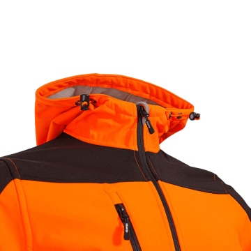 Jacheta softshell de inalta vizibilitate Nobel PRO 2.0, portocaliu neon - Img 7