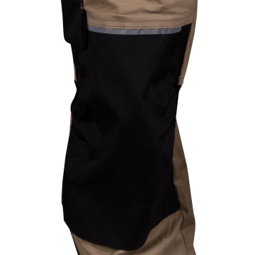 Pantaloni cu pieptar Desert, pentru barbati, din bumbac si elastan, cu insertii Cordura, pentru constructii si industrie - Img 8