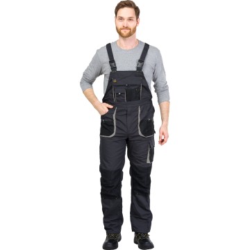 Pantaloni cu pieptar Foreco, confortabili, poliester/bumbac, raport optim pret/calitate