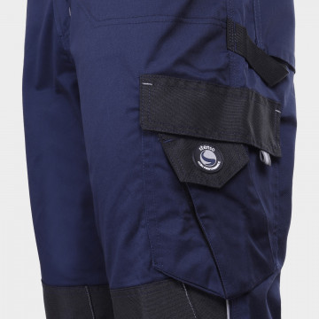 Pantaloni cu pieptar Prisma Spandex, bleumarin/negru - Img 4
