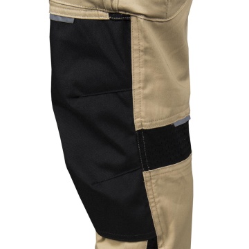 Pantaloni de lucru in talie Sand, pentru femei, din bumbac si elastan, cu insertii Cordura, pentru logistica si industrie - Img 6