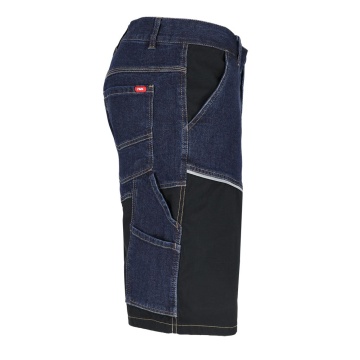 Pantaloni de lucru scurti JEANS204-TS, denim cu elastan, talie elastica, insertii Rip-Stop - Img 6