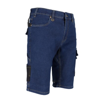 Pantaloni de lucru scurti JEANS303-TS, denim cu elastan, insertii Cordura, buzunare multiple - Img 11