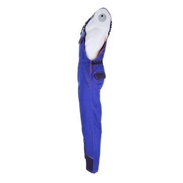 Pantaloni de protectie cu pieptar SPECWELD, bumbac, material ignifug, pentru sudura si turnatorii - Img 5