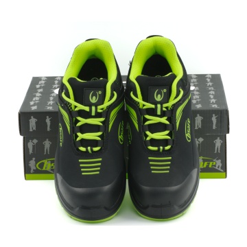 Pantofi de protectie ELAN Yellow S3S SR FO, microfibra, amortizare E-TPU, bombeu fibra de sticla, cu lamela Kevlar, negru/galben - Img 5