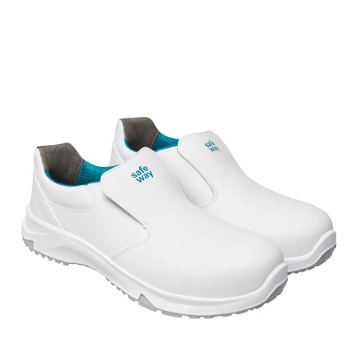 Pantofi de protectie Quantum S2 FO SR, pentru barbati, din microfibra hidrofobizata, cu bombeu compozit, pentru industria alimentara si HoReCa - Img 3