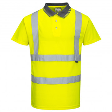 S477 - Tricou Polo Hi-Vis cu maneci Scurte - Img 1
