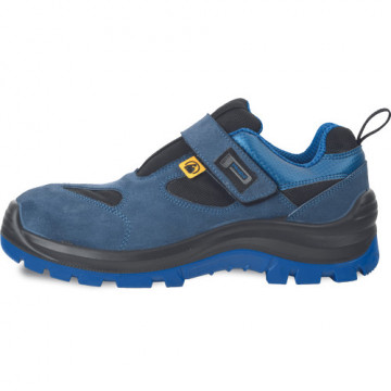 Sandale de protectie Wilk MF ESD S1P SRC, piele spalt, inchidere cu velcro, bombeu nemetalic, talpa antiderapanta, albastre