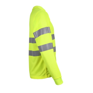 Tricou reflectorizant cu maneca lunga FLUO, material tip plasa, de inalta vizibilitate, Clasa 2 - Img 8