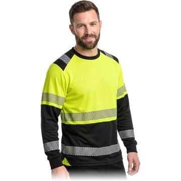 Tricou reflectorizant Iguana Mesh, cu maneca lunga, pentru barbati, din poliester, cu benzi reflectorizante, pentru constructii si logistica - Img 2