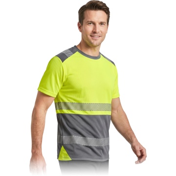 Tricou reflectorizant Iguana Mesh, pentru barbati, din poliester, cu benzi reflectorizante, pentru constructii si logistica - Img 5