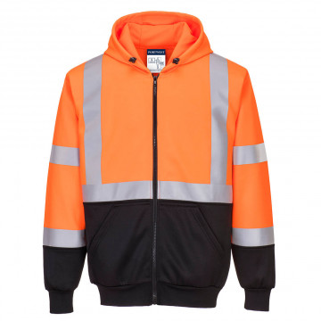 B315 - Hanorac Hi-Vis Bicolor cu Fermoar
