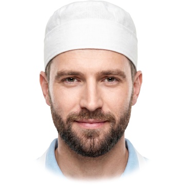 Boneta de bucatar Skuller din policoton, pentru industria alimentara si HoReCa - Img 2