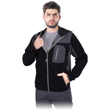 Hanorac de lucru SCOTER, gluga fixa, fermoar integral, buzunare cu fermoar - Img 1