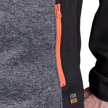 Jacheta de lucru FORECO-S, insertii softshell, buzunare cu fermoar, croiala clasica - Img 2