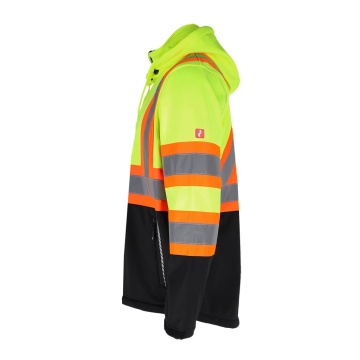 Jacheta de protectie HIWAY pentru barbati, cu gluga detasabila, de inalta vizibilitate, Clasa 2 - Img 7