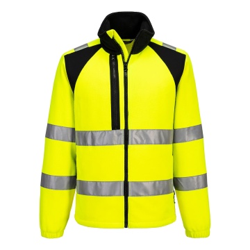 Jacheta fleece Hi-Vis Eco CD807 WX2, din poliester reciclat, reflectorizanta