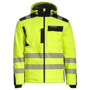 Jacheta softshell Revolt HV Winter, Hi-Vis, termoizolanta, reflectorizanta, gluga detasabila
