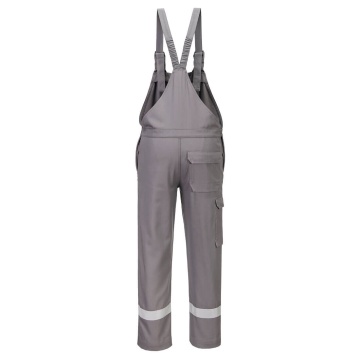 Pantaloni cu pieptar FR418 Bizflame Work+, ignifugi, antistatici, protectie chimica, protectie ARC - Img 8