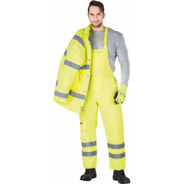 Pantaloni cu pieptar S-Vis, HiVis