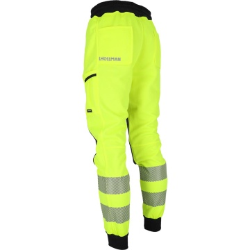 Pantaloni de lucru in talie Bremmen Hi-Vis, pentru barbati, din bumbac si poliester, cu insertii Rip-Stop, pentru logistica si industrie - Img 6