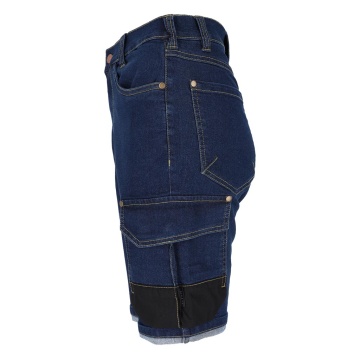Pantaloni de lucru scurti dama JEANS-L777-TS, denim cu elastan, insertii Cordura - Img 4