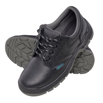 Pantofi de protectie BS102 S3 SRC, bombeu metalic, lamela antiperforatie, piele impermeabila, toamna/vara, negri - Img 2