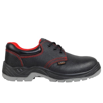 Pantofi de protectie cu bombeu metalic Toledo BS Low S1P, piele, lamela metalica, antiderapanti, de vara, negri