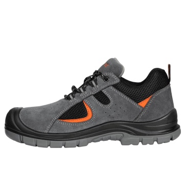 Pantofi de protectie Kastor 2.0 Grey Low S1, cu bombeu metalic, piele/textil, brant detasabil, gri - Img 2