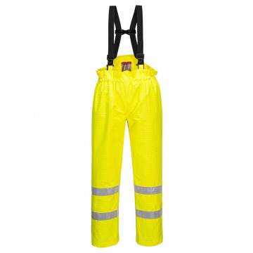 S780 - Pantaloni HI VIS Bizflame Rain Hi Vis Captusiti Ignifugi Antistatici - Img 1