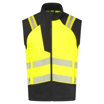 Vesta de lucru Hi-Vis FR719 PW3 Modaflame Softshell, ignifuga, antistatica, impermeabila