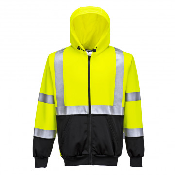 B315 - Hanorac Hi-Vis Bicolor cu Fermoar - Img 1