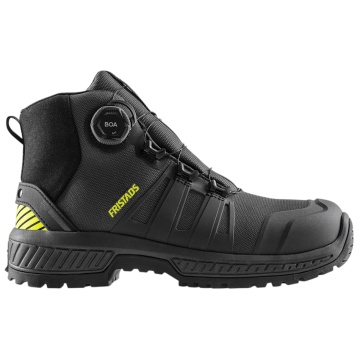 Bocanci de protectie Fristads ComfortStep S3S ESD, din piele hidrofobizata cu bombeu compozit si lamela, de barbati, cu talpa antiderapanta, negri