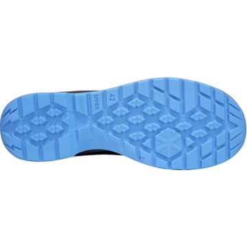 Bocanci de protectie UVEX 2 Trend S3 SRC, cu bombeu metalic, antiderapanti, piele, negru/albastru - Img 3