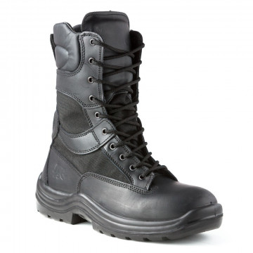 Bocanci militari tactici Burebista 02 FO WR SRC, fara bombeu, piele, impermeabili, negri