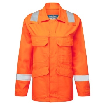 Jacheta de lucru pentru femei FR740 Bizflame Work, ignifuga, antistatica, protectie ARC, sudura Clasa 2
