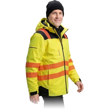 Jacheta de lucru VERTO pentru barbati, termoizolanta, reflectorizanta, gluga detasabila